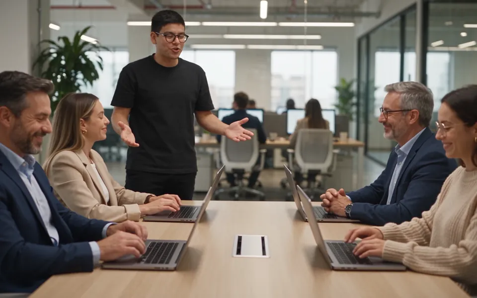 Diego Rodríguez con un equipo